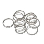 50pcs Metal Split Key Rings Diy Keychain Blank Round Keyring Connectors 6-20mm
