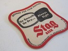 Stag Beer Coaster  Brewed For Pleasure Belleville  Illinois St Louis Mo