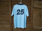 Oasis 2025 Tour Soccer Jersey  Adidas Trefoil  Large  Light Blue And Navy