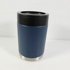 Yeti Rambler Colster 12oz Blue Cooler Koozie Beer Soda Holder Stainless Steel