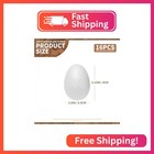 3 15 Inch Foam Eggs For Crafts 16pc White Small Styrofoam Eggs Smooth For Spring