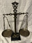 Vtg  24    Brass Marble Scale Of Justice Balance Lawyer Office  Italy