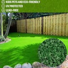 Green Artificial Grass Rug 6 Ft  X 8 Ft  Patio Deck Indoor Outdoor Landscape New