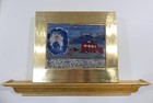 Ooak Mex Tin Jesus Retablo ex-voto Goldleaf Frame Christian Relic 1931