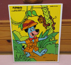 Playskool Wood Puzzles Lot4 Hanna Barbera Yogi Quick Draw Huckleberry Flintstone