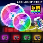 5m Rgb Led Strip Light Smd 5050 Waterproof Color Changing Tape Light 300 Led