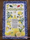 Italia Limoncello Recipe Dish  Tea Towel Cloth Map English   Italian 100  Cotton