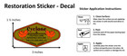 Cyclone Mfg Co  Egg Scale  Restoration  Decal