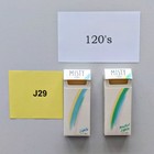 Vintage Usa Cigarette Packs  Empty  No Cigarettes  Misty Lights 120 s    J29