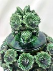 Green Glazed Hilario Alejos Madrigal Michoacan Pottery Pineapple Pot W  Lid 7   