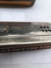 Antique Violin King Harmonica F a  Bohm Made In Germany With Tin Case Works