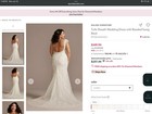 David s Bridal Women s Wedding Dress Size 24-26 W  Ivory Nwt  No Alterations
