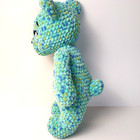 Bear Handmade Crochet Turquoise W fleck  Stuffed Animal Toy Plushie For Infant 