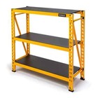 Usa yellow 3-tier Steel Garage Storage Shelving Unit  50 In  W X 48 In  H X 18 I