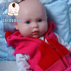 18 handmade Lifelike Reborn Baby Doll Platinum Open Eyes Silicone Baby Girl Doll