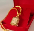 Phra Somdej Necklace Gold Plated 96 5  Micron Case Pendant Thai Buddha Amulet