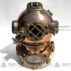 Antique Finish Diving Helmet Us Navy Deep Sea Divers Helmet Nautica Solid Helmet