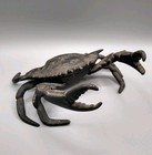 Vintage Cast Metal Crab  Painted Aluminum  Nautical Beach  project