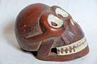 Most Unusual Terracotta Tribal Skull - Very Rare - African Tribal L  k