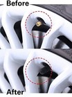50 Pack Tire Valve Caps  Plastic Valve Stem Caps With O Rubber Seal 