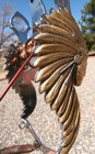 Gold Color Indian Chief Horse Spade Bit For Parade Bridle