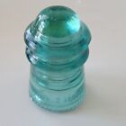 Hemingray No  9 Aqua Blue Glass Insulator Made In Usa 1893 Patent