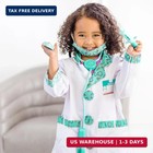 Melissa   Doug Doctor Costume  Pretend Play Dress Up Set  8-pc  Stethoscope  Coa
