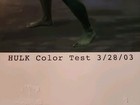 2003 Vfx Hulk Rich Color Test Authorized Production Photo Superhero Art Adi Ooak
