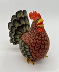 Red Chicken- One Of A Kind Wood Hand-carved Alebrije From Oaxaca  M  xico