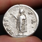Emperor Hadrian Denarius 137ad Ancient Roman Empire Silver Coin Rome Spes