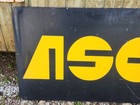 Vintage Asco Equipment Sign Large 48x24 Painted Oil Gas
