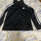 Adidas Boys Track Suit Size 5 Black   White Kids Sportswear 2pcs