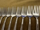 Set Of 10 Vintage 1847 Rogers Bros Ambassador Silverplate Salad Forks 1919 Is