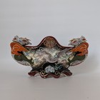 Japanese Antique Moriage Dragonware Vessel - 13  Hand Painted Flower Pot Vase