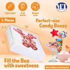 Mt Products Custom Printed Candy Gift Boxes - 10  X 10  X 2 5  White Customiz   