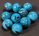 Lot Of 10 Beautiful Gorgeous Brontosaurus Mega vacor 5 8 Glass Marbles  Mint 