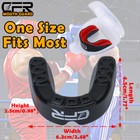 Cfr Adults Boxing Mouth Guard Teeth Protector Mma Sports Mouthpiece With Case Q
