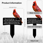 Cardinals Grave Markers For Cemetery Plaques - Grave Decorations Sympathy Sta