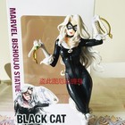 Sexy Comic Bishoujo Black Cat Figure Toys Model Statue Xmas Gift 10  Ornament