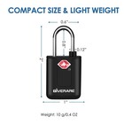 4-pack Tsa Approved Travel Padlocks With Keys Heavy Duty Luggage Security Locks