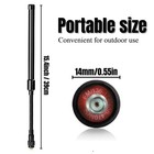 Tactical Antenna Dual Band For Walkie Talkies 136-174 400-470 Mhz 15 4  Sma F   