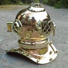 Us Navy Mark V Brass   Copper Vintage Divers Diving Helmet Marine Table Top Gift