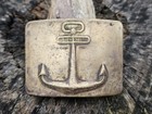 Vintage Ussr Navy Marine Brass Belt Buckle Soviet Russian Military Hammer Sickle