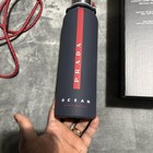 Prada Beauty Luna Rossa Ocean  Glass Water Bottle   Silicone Sleeve