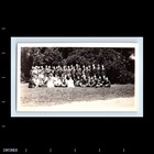 Old Vintage Photo Men Women Group Picture In Field Antique Snapshot Photograph