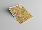 Map Of Hollywood  Pictorial Map 1928  -unframed- Vintage Illustration Print