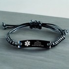 Personalized Medical Alert Bracelet  Custom Medical Id Bracelet  Medical Id Tag