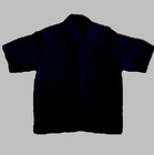 Vintage 100  Silk Shirt Mens X Large Black Cafe Havana Button Up Collared Pocket
