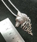 Wolf Antique-style Alloy Necklace  Punk Streetwear  Wolf Pendant
