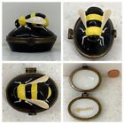 New Dept 56 Porcelain Hinged Trinket Box        Happy   Bumble Bee